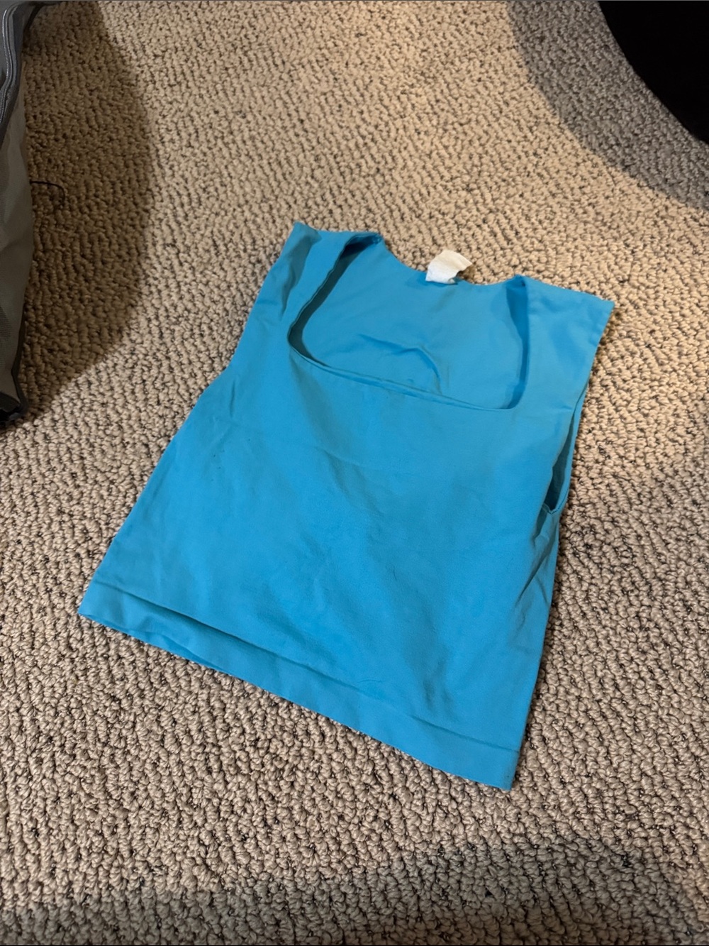 Women’s Sleeveless Square Neck Tank Top - Blue